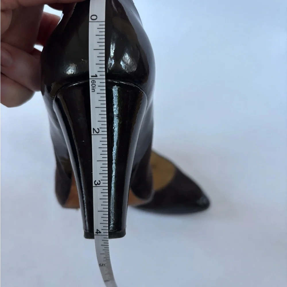 Modern Vintage Brown Suede & Patent Leather Pumps | EU 38.5 | Italy